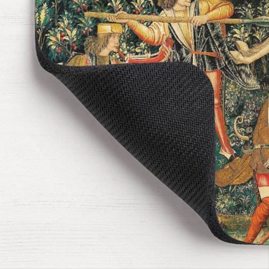 Unicorn Tapestries verteidigt mittelalterliche Myt Mousepad (Ecke)