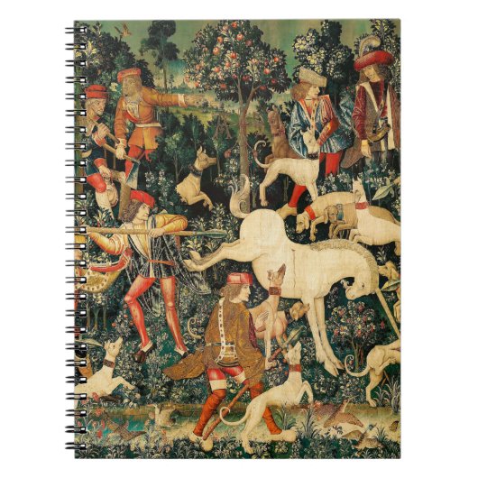 Unicorn Tapestries verteidigt mittelalterliche Myt Notizblock (Vorderseite)
