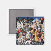 Unicorn Tapestry #6-Magnet Magnet (Vorderseite/Rückseite)