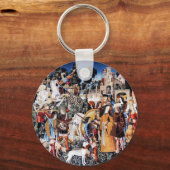 Unicorn Tapestry #6 Schlüsselanhänger (Vorderseite)