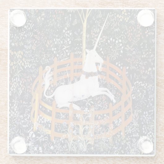 Unicorn Tapestry #7 Glasuntersetzer (Rückseite)