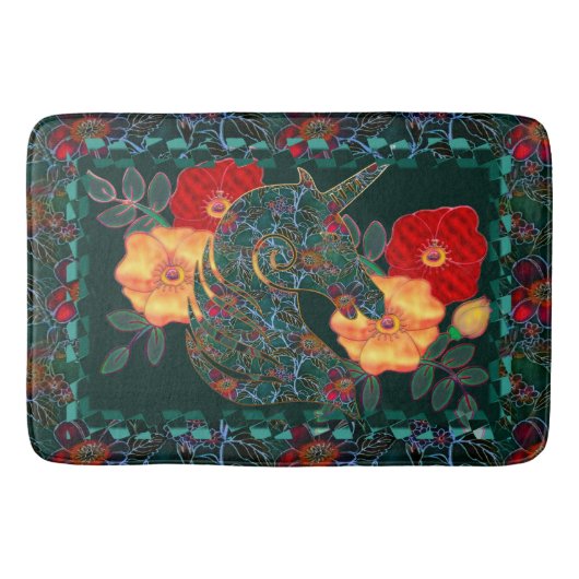 Unicorn Tapestry Badematte (Vorderseite)