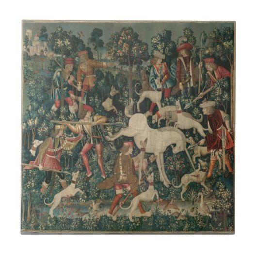 Unicorn Tapestry Fliese (Vorderseite)