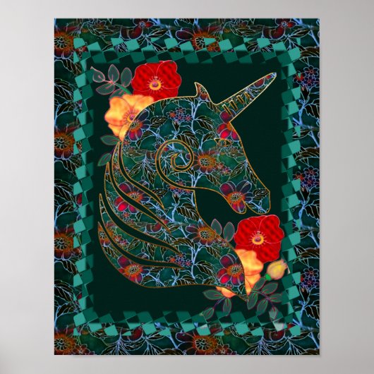 Unicorn Tapestry Poster (Vorne)