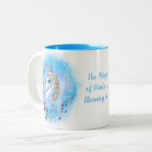 Unicorn Tasse Geschenk - Winterthema (Vorderseite Links)