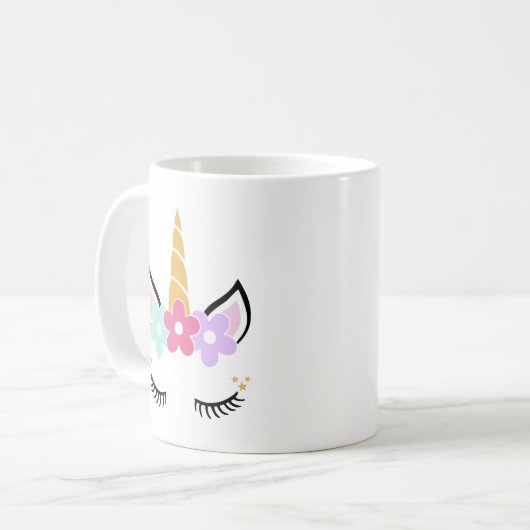 Unicorn-Tasse Kaffeetasse (Vorderseite Links)