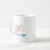 Unicorn-Tasse - "lassen Sie Magie geschehen jeder Kaffeetasse (Vorderseite Links)