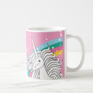UNICORN-TASSEN-ROSA KAFFEETASSE