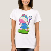 Unicorn Tennis Tennis racket T-Shirt (Vorderseite)
