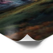 Unicorn "The Black" Poster (Ecke)