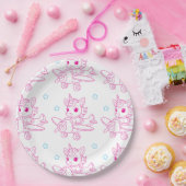 unicorn theme pink pappteller (Party)