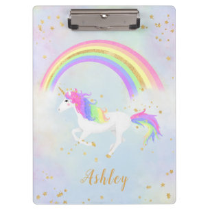 Unicorn-Theme-Zwischenablage   Magisches Blau & Go Klemmbrett