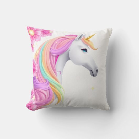 Unicorn Throw pillow Kissen (Vorderseite)