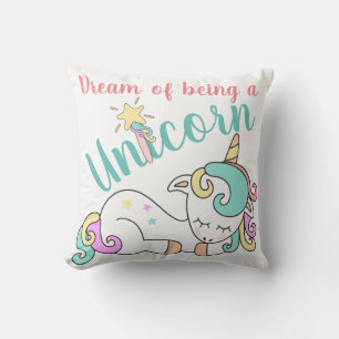 Unicorn-Traumkissen personalisiert Kissen