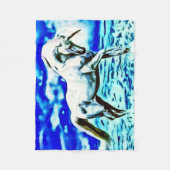 Unicorn träumt Fleece-Decke Fleecedecke (Vorderseite)