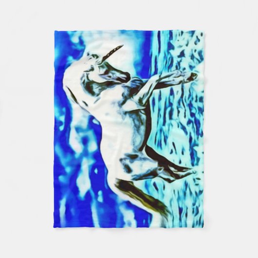 Unicorn träumt Fleece-Decke Fleecedecke (Vorderseite)