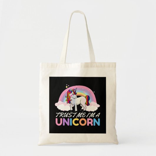 Unicorn Trust Me I'm Unicorn Tragetasche (Vorne)