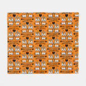 Unicorn Twin Sister Fleecedecke (Vorderseite (Horizontal))