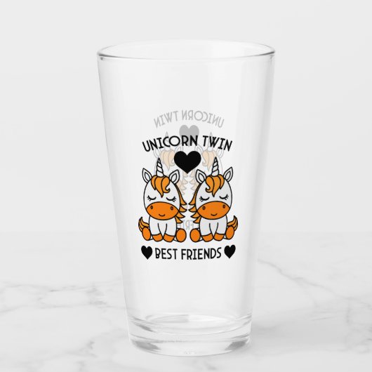Unicorn Twin Sister Glas (Vorderseite)