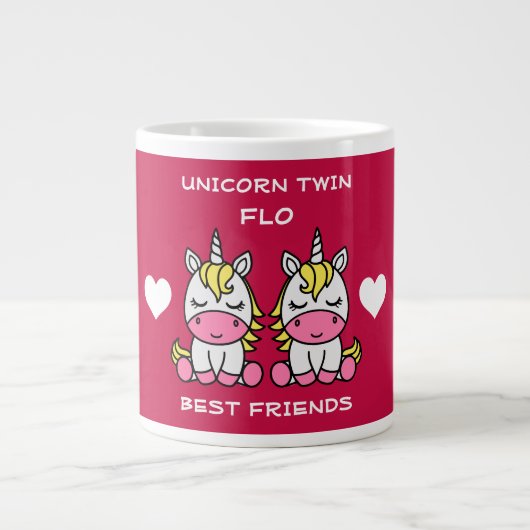 Unicorn Twin Sister Jumbo-Tasse (Vorderseite)
