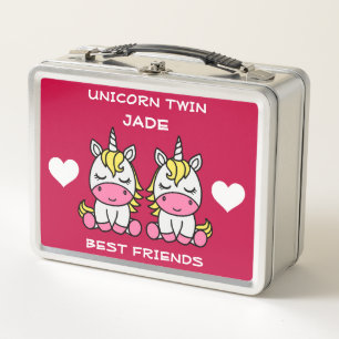 Unicorn Twin Sister Metall Brotdose