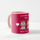 Unicorn Twin Sister Tasse (Vorderseite Links)