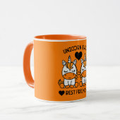 Unicorn Twin Sister Tasse (Vorderseite Links)