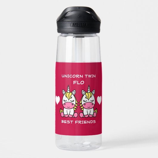 Unicorn Twin Sister Trinkflasche (Rückseite)