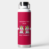 Unicorn Twin Sister Trinkflasche (Rückseite)