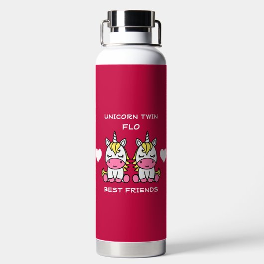 Unicorn Twin Sister Trinkflasche (Rückseite)