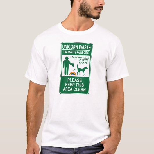 Unicorn-überschüssiger Zeichen-T - Shirt (Vorderseite)