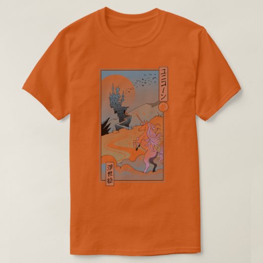 Unicorn Ukiyoe T-Shirt (Design vorne)