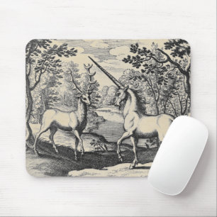 Unicorn und Deer Stag Mousepad