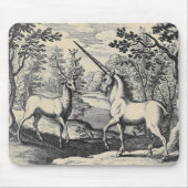 Unicorn und Deer Stag Mousepad (Vorne)