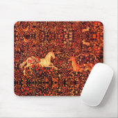 UNICORN UND DEINE, BLUME, WALDTIERE, Rote Flora Mousepad (Mit Mouse)