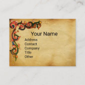 UNICORN UND DEINE, TIERE, Rotblumenparkett Visitenkarte (Vorderseite)