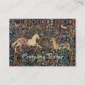 UNICORN UND DEINE, WALDTIERE, Blumenparchment Visitenkarte (Rückseite)