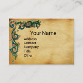 UNICORN UND DEINE, WALDTIERE, Blumenparchment Visitenkarte (Vorderseite)