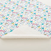 Unicorn und Dinosaurier Sherpadecke (3/4)