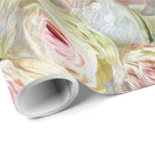 Unicorn und eine Rosen-Kunst-Geschenk-Verpackung Geschenkpapier (Rolleneckpunkt)