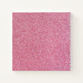 Unicorn und Glitzer Sketchbook Notebook Notizblock (Rückseite)