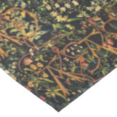 UNICORN UND GOTISCHE FANTASIE-BLUMEN, BLUMENmotive Tischdecke (Schrägansicht)