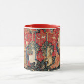 UNICORN UND LADY PLAYER ORGAN Red Green Floral Tasse (Zentrum)