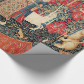 UNICORN UND LADY PLAYORGAN MIT TIEREN GESCHENKPAPIER (Ecke)