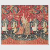 UNICORN UND LADY PLAYORGAN MIT TIEREN GESCHENKPAPIER (Flach)