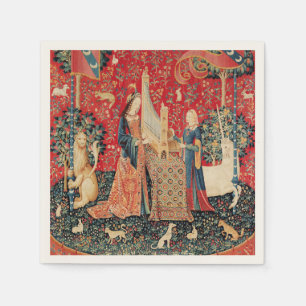 UNICORN UND LADY PLAYORGAN MIT TIEREN SERVIETTE