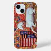UNICORN UND MEDIEVA FANTASY BLUME, FLORALMOTIFS Case-Mate iPhone HÜLLE (Rückseite)