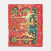 UNICORN UND MEDIEVA FANTASY BLUME, FLORALMOTIFS FLEECEDECKE (Vorderseite)