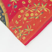 UNICORN UND MEDIEVA FANTASY BLUME, FLORALMOTIFS FLEECEDECKE (Ecke)