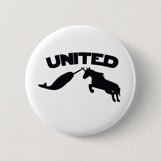 Unicorn und Narwhal Button (Vorderseite)